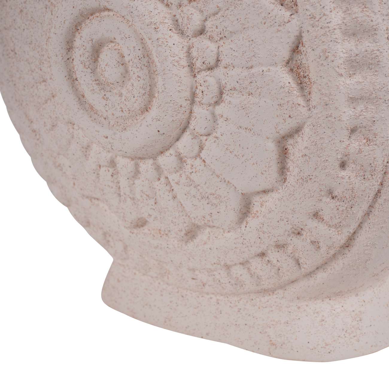 Brushed Sand Textured Finish Vase with Handles